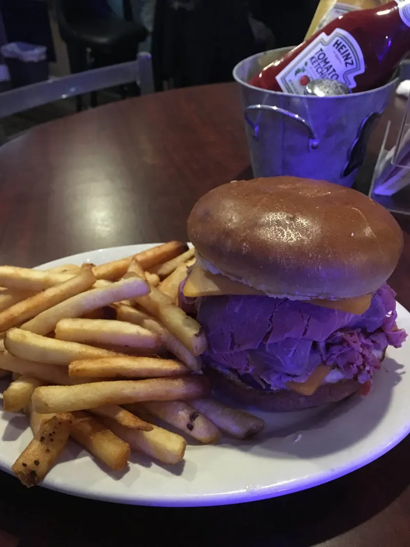 Burger and french fries