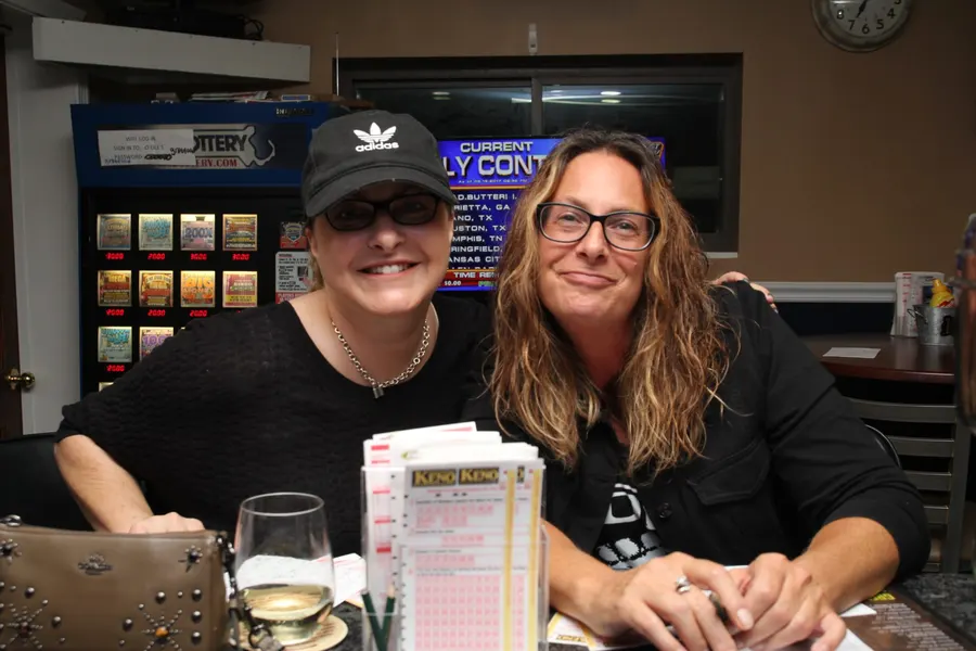 Guests and food at 1048 Bar & Grill