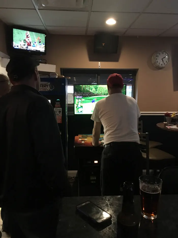 Guests and food at 1048 Bar & Grill
